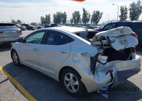 2015 Hyundai Elantra Se from USA, damaged, VIN 5NPDH4AE7FH607164